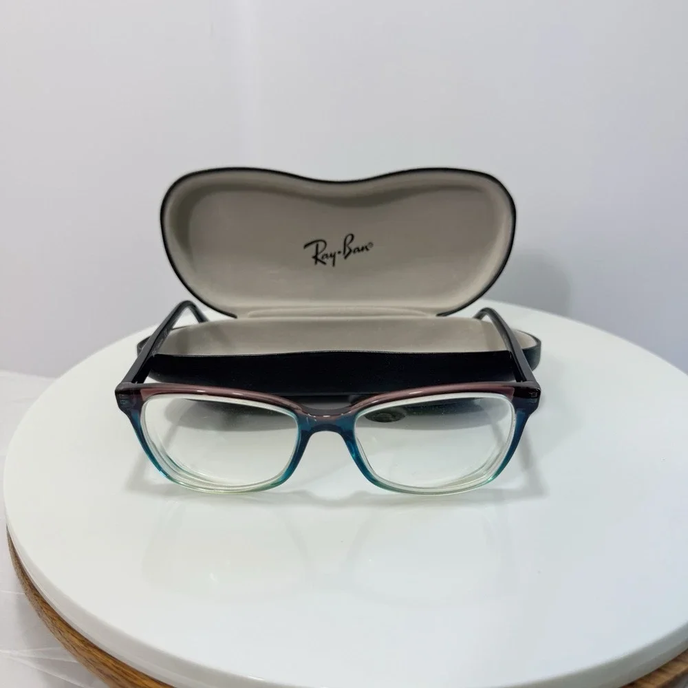Ray-Ban RB 5362 5834 Blue Pink Gradient Cat Eye Eyeglasses Frames 54-17-140 Case